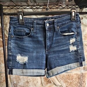 Universal Thread Dark Blue Distressed Jean Shorts